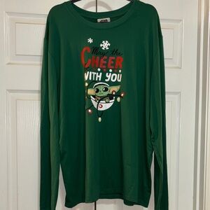 Star Wars Green Holiday Long Sleeve Tee XL